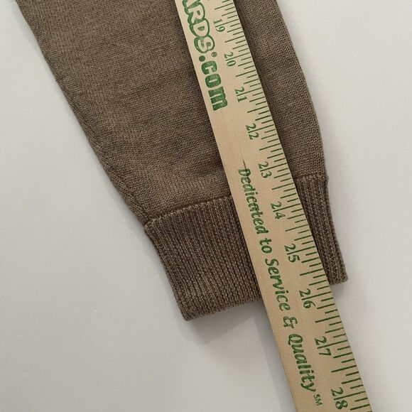 Brooks Brothers 100% Merino Wool Sweater Men's L Beige Extra Fine Italian - Picture 12 of 12